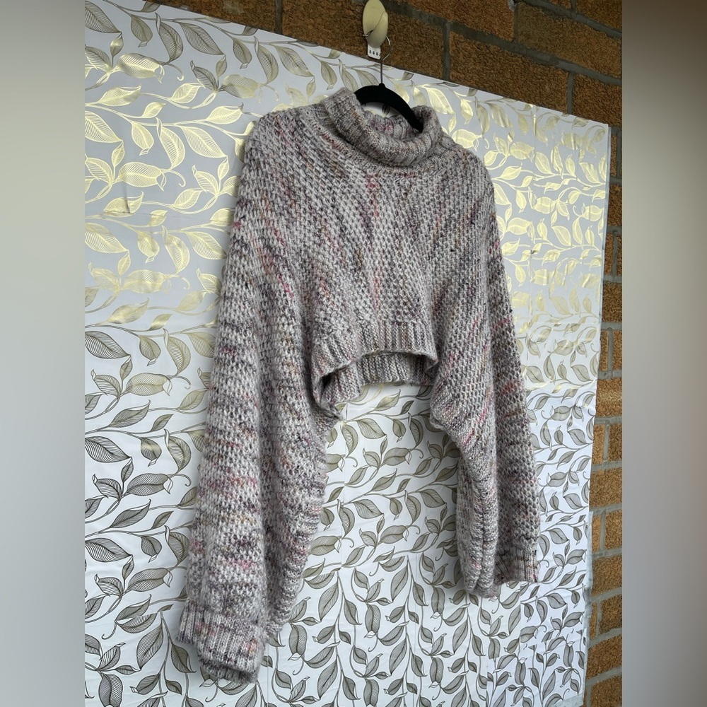 Henrik Vibskov AW21 Cropped Bat Sweater | Designer Scandi Style Chunky Knit  M - Picture 3 of 12